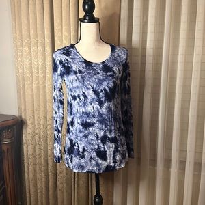 Justice Size 14 Blue Tie Dye Long Sleeved